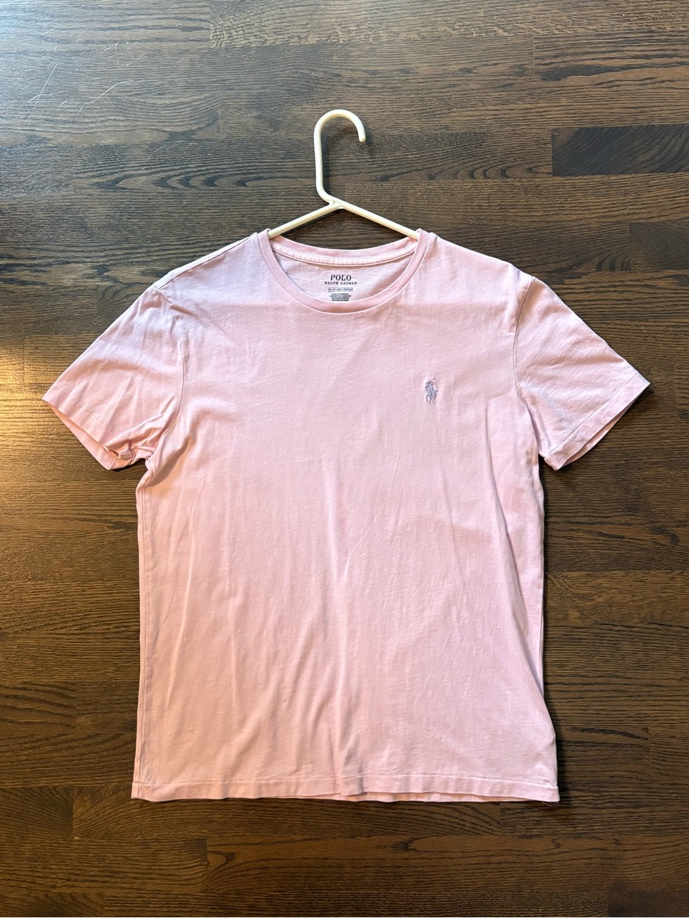 Polo by Ralph Lauren Men’s Crew Neck Tee in Pale Pink